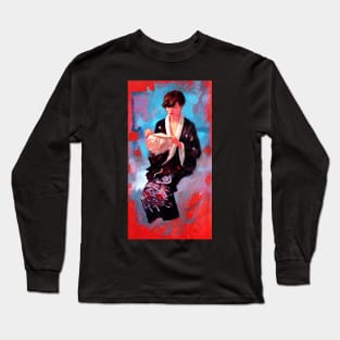 The Embroiderer, oil painting on wood Long Sleeve T-Shirt